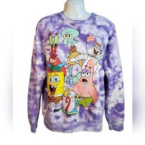 SPONGEBOB tie dye sweatshirt S